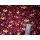 Reststück dunkelrot mit Streublümchen 110x110cm Baumwollstoff