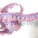 Gardinen Spitze rosa meliert 2,4cm hoch Meterware