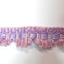 Gardinen Spitze rosa meliert 2,4cm hoch Meterware