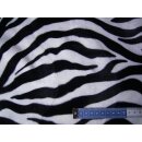 Zebrastoff schwarz weiß Fellimitat Meterware