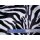 Zebrastoff schwarz weiß Fellimitat Meterware
