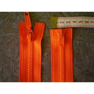 Reißverschluss 2 Wege orange 48cm teilbar