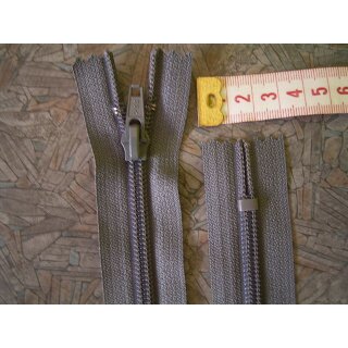 Reißverschluss Kunststoff 20cm grau