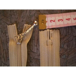 Reißverschluss Kunststoff 16cm beige
