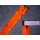 Reißverschluss orange 154cm teilbar