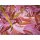 Reststück 55x150cm Jerseystoff weiß gelben orangen rosa pinken Blätter