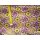 Reststück Jerseystoff 105 x 150cm weiß mit gelb, lila Blumen