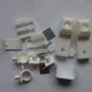Klemmträger 12mm weiß Kunststoffrahmen