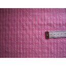 Reststück Baumwollstoff rosa weiß Karo crash 190 x 140cm
