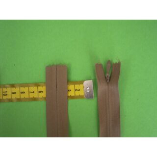 Reißverschluss Nahtverdeckt beige 18cm nicht teilbar