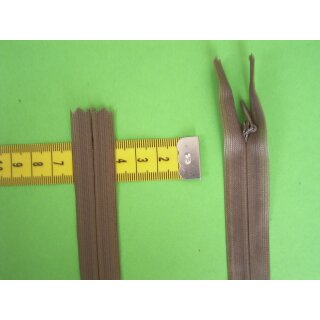 Reißverschluss beige 18cm Nahtverdeckt nicht teilbar
