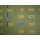 Reststück  Baumwollstoff grün mit Muster 350 x140cm