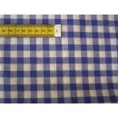 Reststück royalblau weiß kariert ca.10mm  60 x...