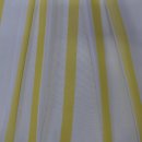 Gardinen Diolenstoff transparent weiß gelb längs gestreift