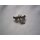 Brosche - Metallbrosche Anstecknadel Libelle silberfarben mit Strass-Steine