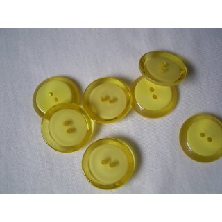 Knopf gelb 28mm halbtransparent
