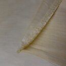 Gardinen Satinstoff natur beige mit quer Streifen Meterware