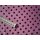 Reststück braun mit rosa Punkten 80x140cm Baumwollstoff