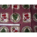 Reststück Weihnachtsstoff mit Muster 70 x 140cm