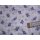 Reststück 80 x 140cm Baumwollstoff weiß mit Schmetterlinge