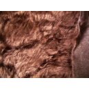 Reststück Plüschstoff braun Teddystoff 45 x 140cm