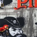Kissenbezug mit Piraten und Totenköpfe Hülle ca.50x50cm