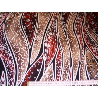 Reststück Jerseystoff längs gestreit mit Muster 140 x 140cm
