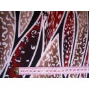 Reststück Jerseystoff längs gestreit mit Muster 140 x 140cm