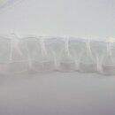 Smokband 1:2 fach Gardinenband Schmuckfalte transparent