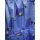 Reststück Satin Deko Kissenstoff blau meliert mit Tiere 440 x 140cm