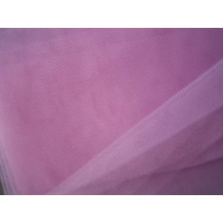 Reststück Tüllstoff rosa Wabentüll 70 x 130cm