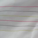 Gardinen Dekostoff weiß quer gestreift rosa pink grün