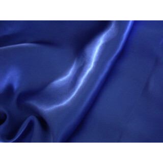 Reststück Satinstoff royalblau uni Satin 90 x 140cm