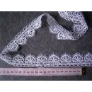 Gardinenborte 2,10 Meter Reststück weiß 3cm hoch