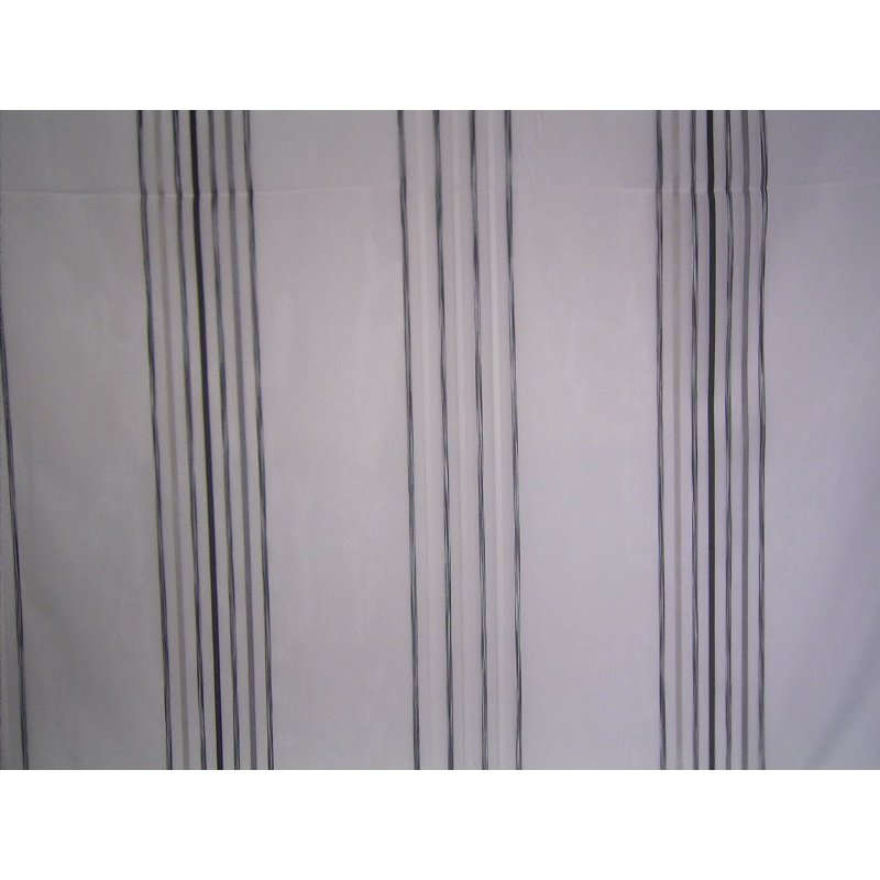 Meterware Stores Stoff Vorhang Blätter Ranke weiß beige braun transparent