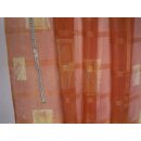 Gardinen Dekostoff orange terra Töne mit Muster und Karo