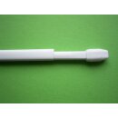 Scheibengardinenstange 70cm weiß mit Pl-Endkopf