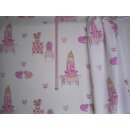 Gardinen Dekostoff weiß Prinzessin und anderen Motiven