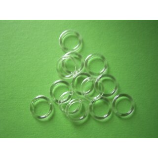 Ring transparent Plastik 13 x 18mm