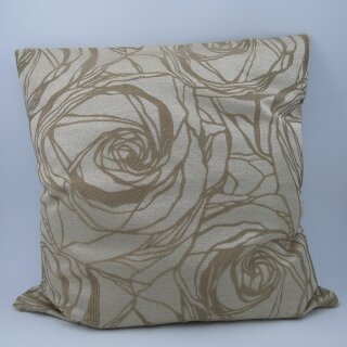 Kissenbezug beige gemustert Jacquard ca.40x40cm