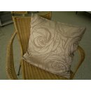 Kissenbezug beige gemustert Jacquard ca.40x40cm