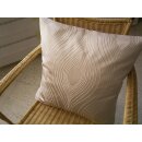 Kissenbezug beige Jacquard mit Muster ca.50x50cm