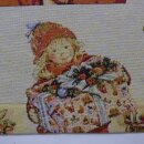 Tischläufer mit Weihnachtsmann und Motiven 50×141 cm