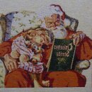 Tischläufer mit Weihnachtsmann und Motiven 50×141 cm