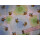 Reststück 50x145cm Baumwollstoff mit Kreise und Bienen