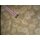 Reststück Baumwollstoff beige mit Blumen 110x110cm