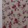 Tischläufer 46 x 135cm natur meliert mit Rosen in rot