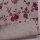 Tischläufer 46 x 135cm natur meliert mit Rosen in rot