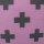 Kissenbezug pink mit Kreuz in anthrazit ca.40x40cm
