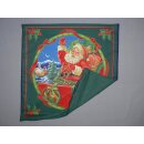 Kissenbezug grün mit weihnachtlichen Motiven 40x40cm